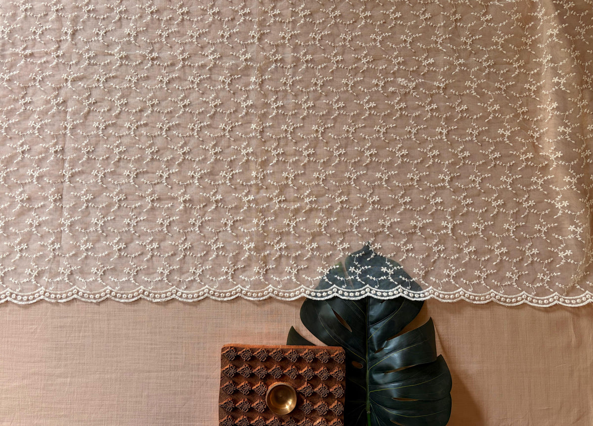 Ethnic Jaal Cut-Work Net Dupatta