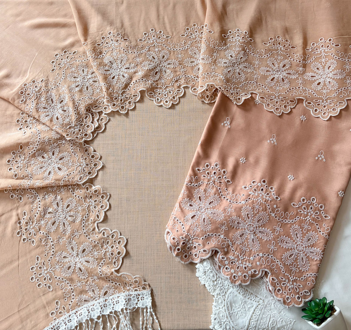 Biscotti Sunflower Cut-Work Suit-Set