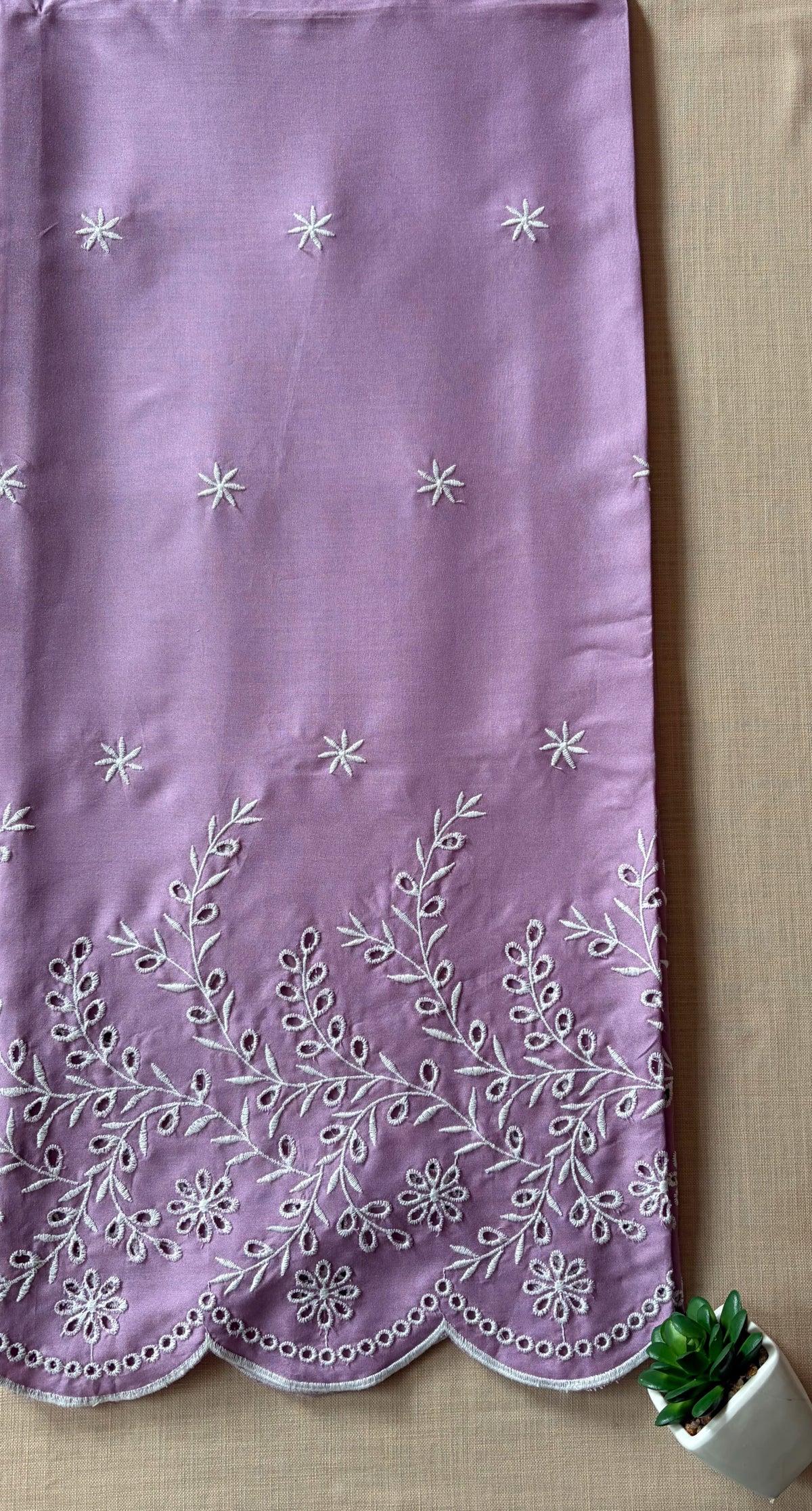 Vine Cut-Work Suit-Set