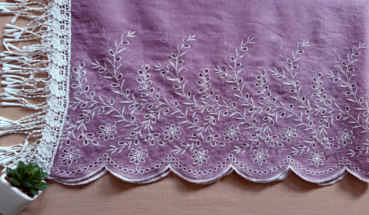 Vine Cut-Work Suit-Set