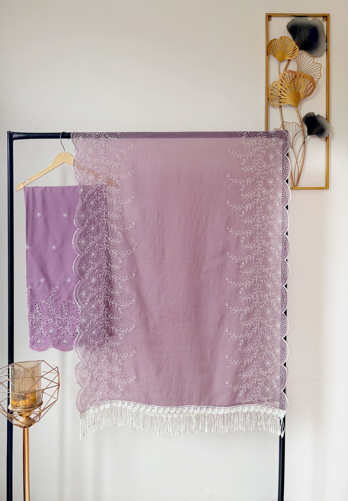 Vine Cut-Work Suit-Set