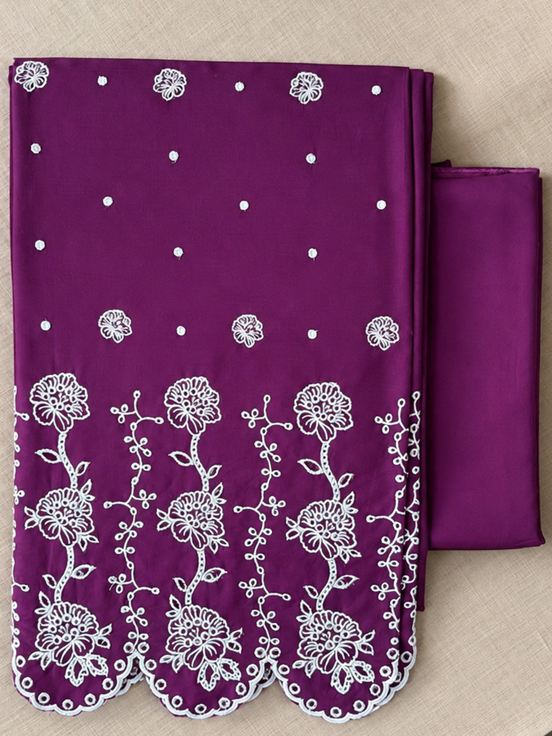Vine Cut-Work Suit-Set